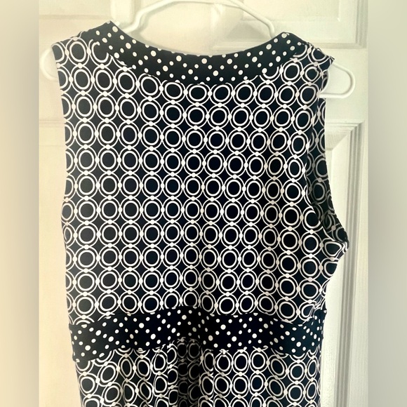 Land’s End 2010’s Navy and White Dress in Large 14-16 - Picture 4 of 6